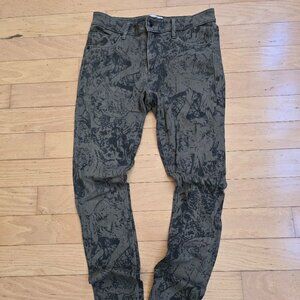 Obey | maximalist olive green high waisted skinny pants | WMS 29"